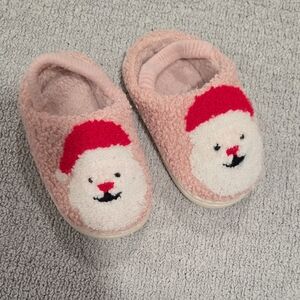 Cozy Pink Kids Slippers with Bear Design